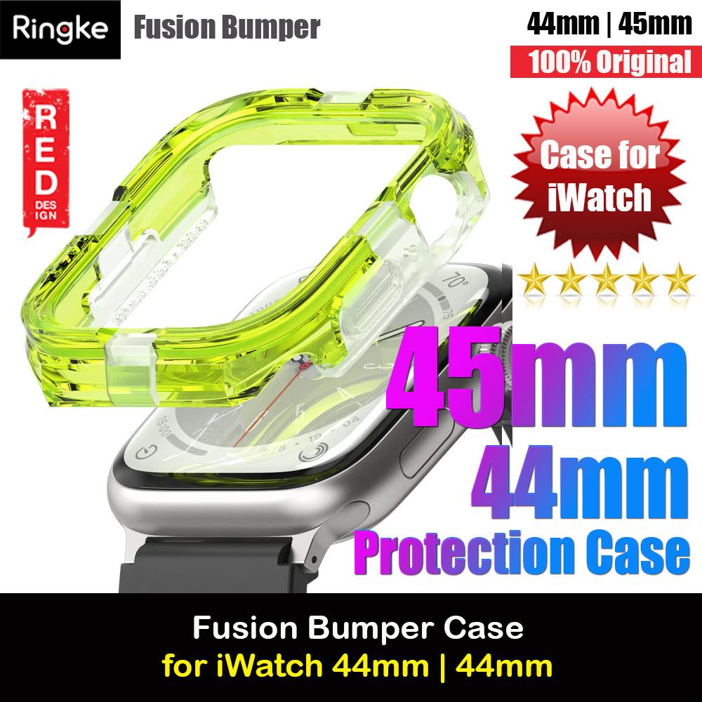 Picture of Ringke Slim Perfect Fit Case for Apple Watch Series 4 5 6 SE 7 8 44mm 45mm (Neon Green) Apple Watch 44mm- Apple Watch 44mm Cases, Apple Watch 44mm Covers, iPad Cases and a wide selection of Apple Watch 44mm Accessories in Malaysia, Sabah, Sarawak and Singapore 