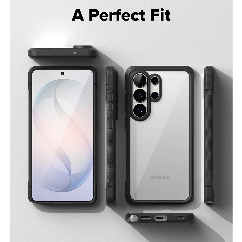 Picture of Samsung Galaxy S26 Ultra Case | Ringke Fusion Bold Transparent Protection Case for Samsung Galaxy S26 Ultra (Black)