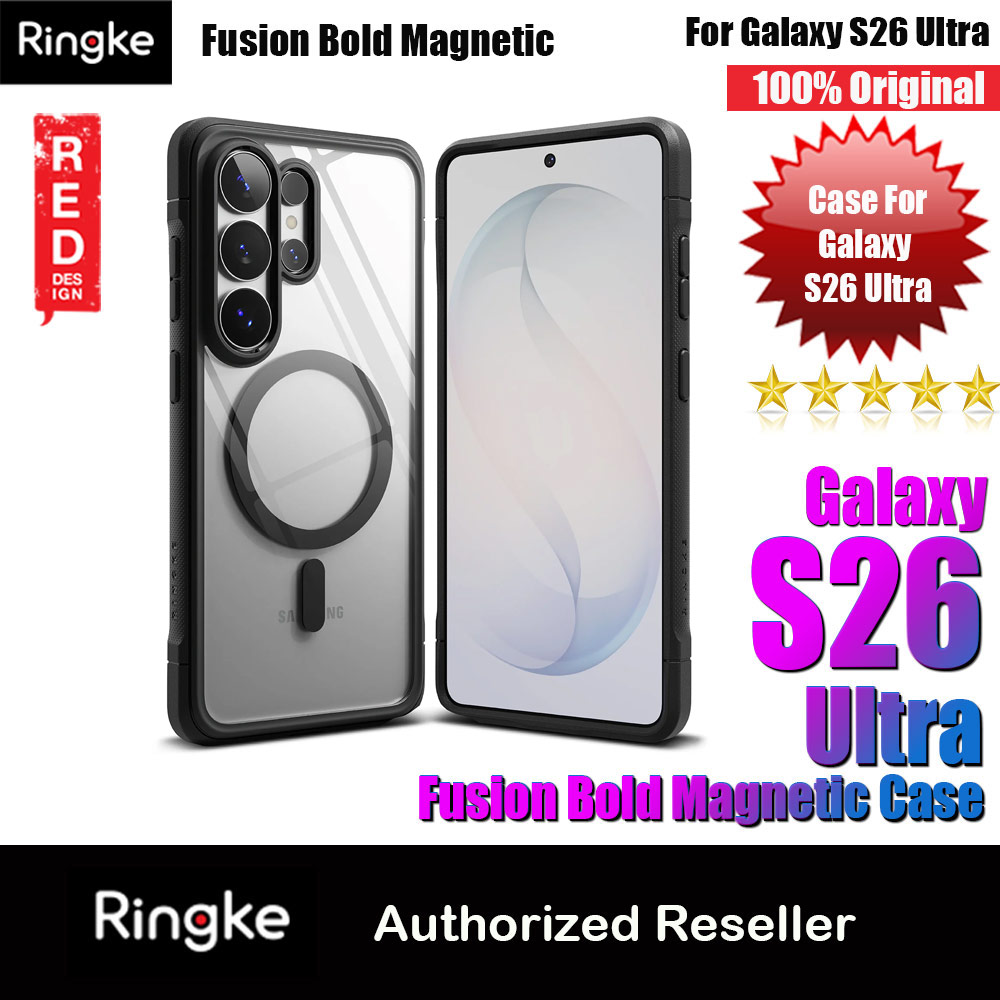 Picture of Ringke Fusion Bold Magnetic Transparent Protection Case for Samsung Galaxy S26 Ultra (Black) Samsung Galaxy S26 Ultra- Samsung Galaxy S26 Ultra Cases, Samsung Galaxy S26 Ultra Covers, iPad Cases and a wide selection of Samsung Galaxy S26 Ultra Accessories in Malaysia, Sabah, Sarawak and Singapore 