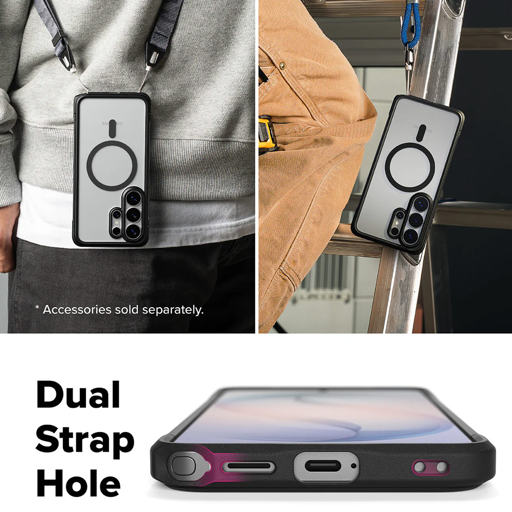 Picture of Samsung Galaxy S26 Ultra Case | Ringke Fusion Bold Magnetic Transparent Protection Case for Samsung Galaxy S26 Ultra (Black)