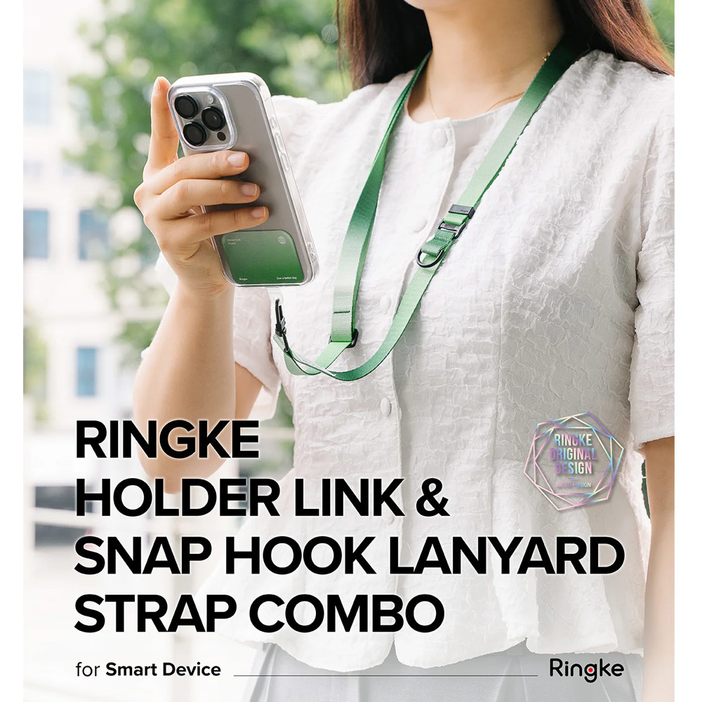 Picture of Ringke Adjustable Shoulder Holder Link Snap Hook Lanyard Crossbody Phone Strap for Phone case (ALOHA SUNSET)