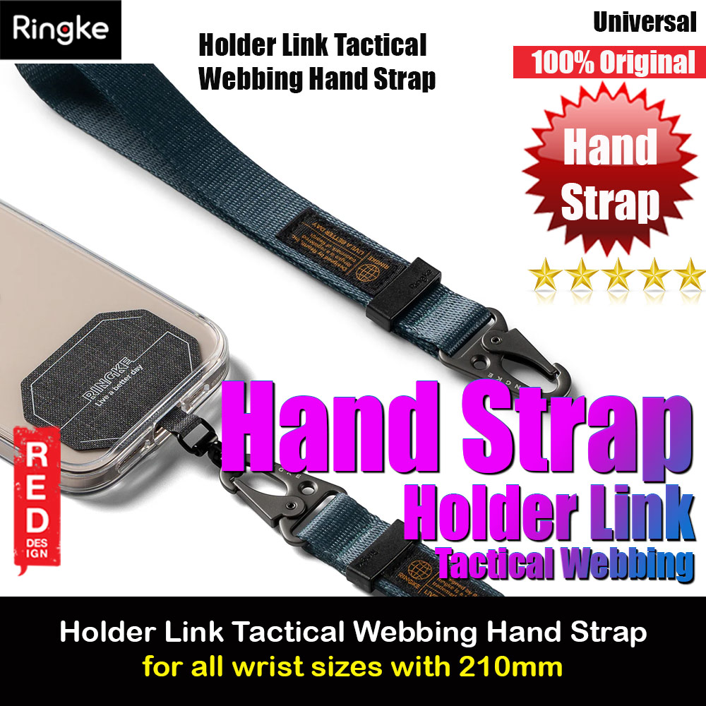Picture of Ringke Hand Strap Tough All Purpose Heavy Duty Tactical Carabiner Clasp for Smartphone (Shadow Blue) Red Design- Red Design Cases, Red Design Covers, iPad Cases and a wide selection of Red Design Accessories in Malaysia, Sabah, Sarawak and Singapore 