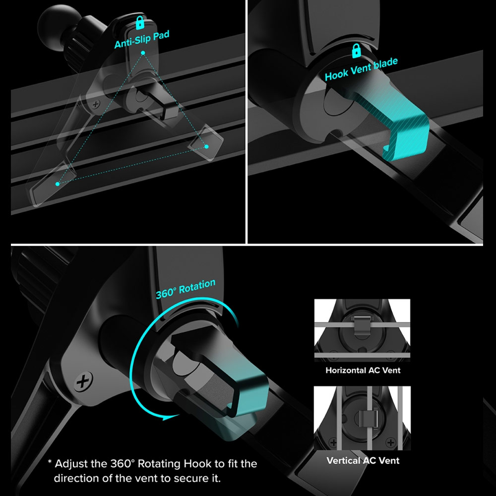 Picture of Ringke Qi2 25W Peltier Magnetic Wireless Car Charger Mount Car Charger Mount CAR CHARGER