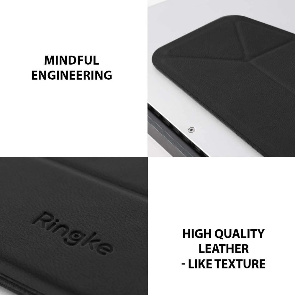 Picture of Ringke Adhesive Foldable Slim Laptop Stand for Macbook (Black)