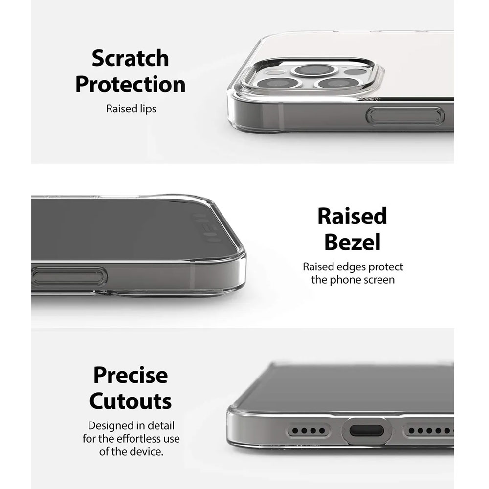 Picture of Apple iPhone 12 6.1 Case | Ringke Air Protection Case for Apple iPhone 12 iPhone 12 Pro 6.1 (Smoke Black)