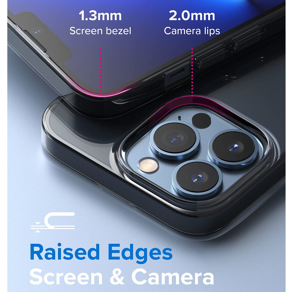 Picture of Apple iPhone 13 Pro 6.1 Case | Ringke Air Soft TPU Protection Case for Apple iPhone 13 Pro 6.1 (Smoke Black)