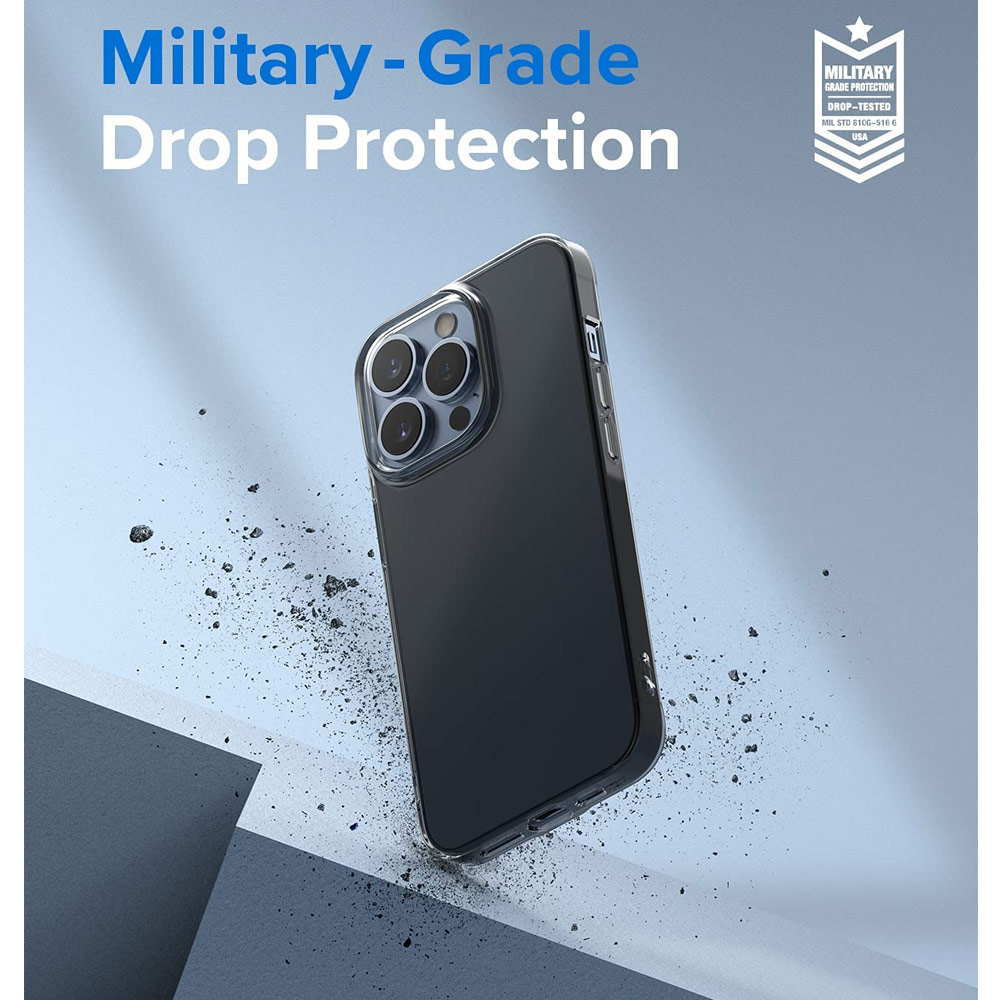 Picture of Apple iPhone 13 Pro 6.1 Case | Ringke Air Soft TPU Protection Case for Apple iPhone 13 Pro 6.1 (Smoke Black)