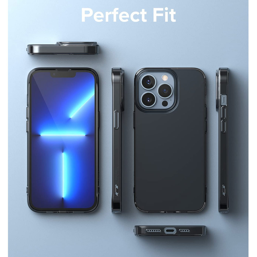 Picture of Apple iPhone 13 Pro 6.1 Case | Ringke Air Soft TPU Protection Case for Apple iPhone 13 Pro 6.1 (Smoke Black)