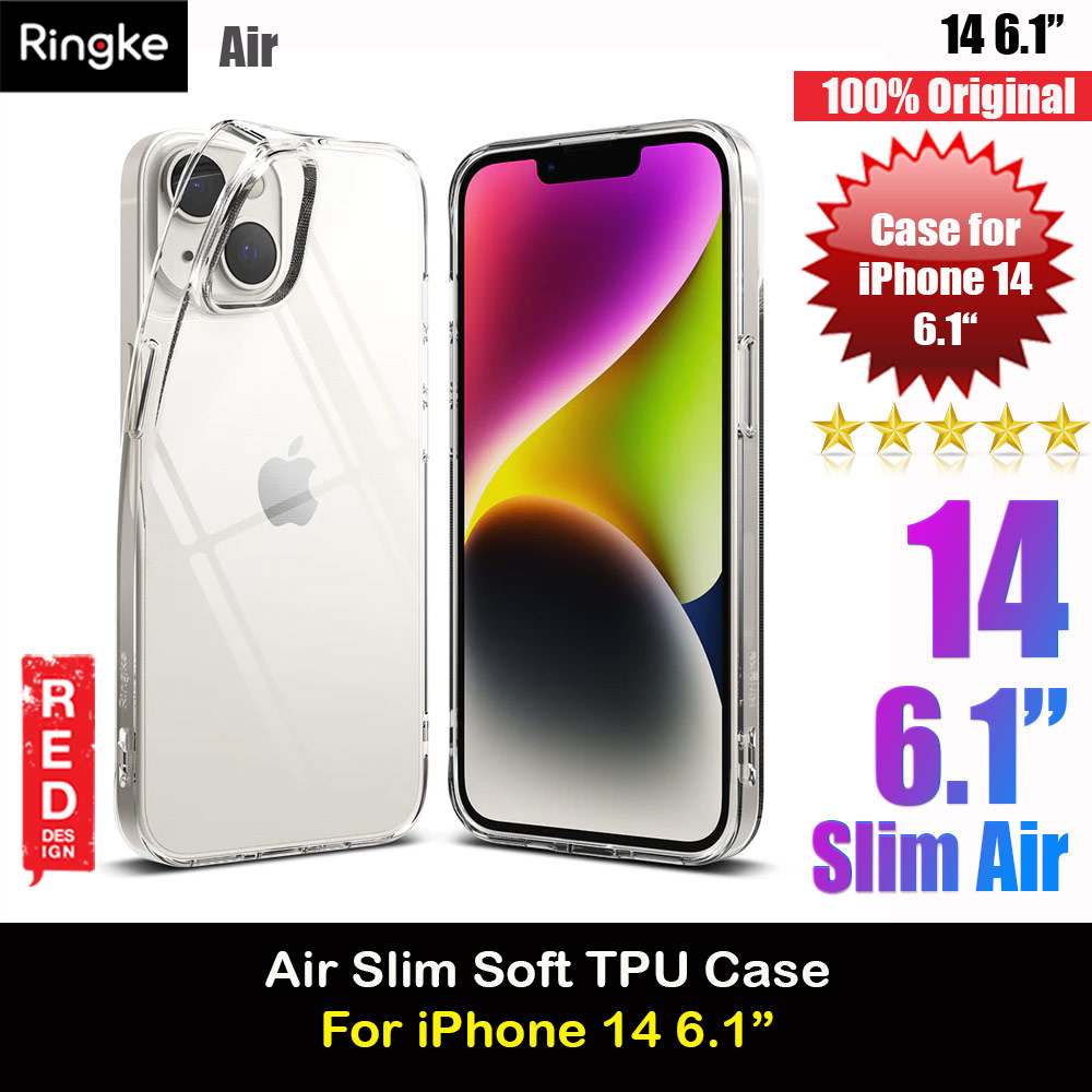 Picture of Ringke Air Slim Thin Soft TPU Case for Apple iPhone 14 6.1 (Clear) Apple iPhone 14 6.1- Apple iPhone 14 6.1 Cases, Apple iPhone 14 6.1 Covers, iPad Cases and a wide selection of Apple iPhone 14 6.1 Accessories in Malaysia, Sabah, Sarawak and Singapore 