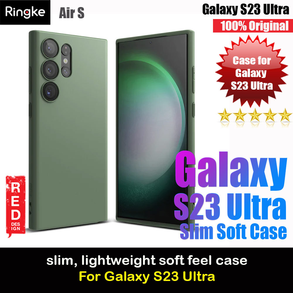 Picture of Ringke Air S Slim Lightweight Soft Material Protection Case for Samsung Galaxy S23 Ultra (Quite Green) Samsung Galaxy S23 Ultra- Samsung Galaxy S23 Ultra Cases, Samsung Galaxy S23 Ultra Covers, iPad Cases and a wide selection of Samsung Galaxy S23 Ultra Accessories in Malaysia, Sabah, Sarawak and Singapore 