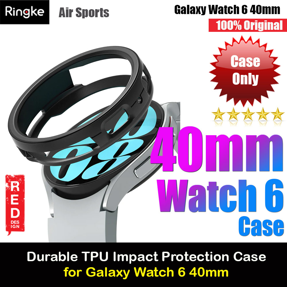 Picture of Ringke Air Sports Durable TPU Impact Protection Case for Samsung Galaxy Watch 6 Series 40mm (Black) Samsung Galaxy Watch 6 40mm- Samsung Galaxy Watch 6 40mm Cases, Samsung Galaxy Watch 6 40mm Covers, iPad Cases and a wide selection of Samsung Galaxy Watch 6 40mm Accessories in Malaysia, Sabah, Sarawak and Singapore 