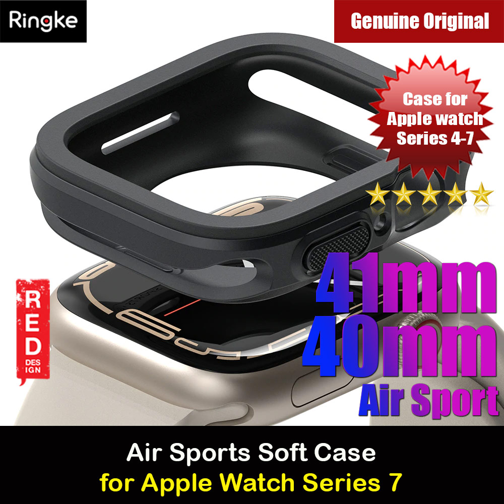 Picture of Ringke Air Sports Soft Bumper Case for Apple Watch Series 7 8 9 41mm Series SE 6 5 4 41mm 40mm Case (Dark Gray) Apple Watch 40mm- Apple Watch 40mm Cases, Apple Watch 40mm Covers, iPad Cases and a wide selection of Apple Watch 40mm Accessories in Malaysia, Sabah, Sarawak and Singapore 