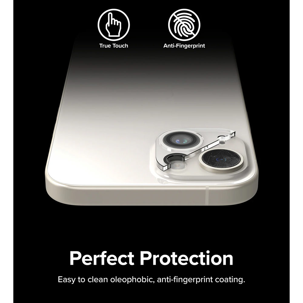 Picture of Apple iPhone 15 Pro 6.1  | Ringke Camera Glass Protector for 15 Plus iPhone 15 (Clear)