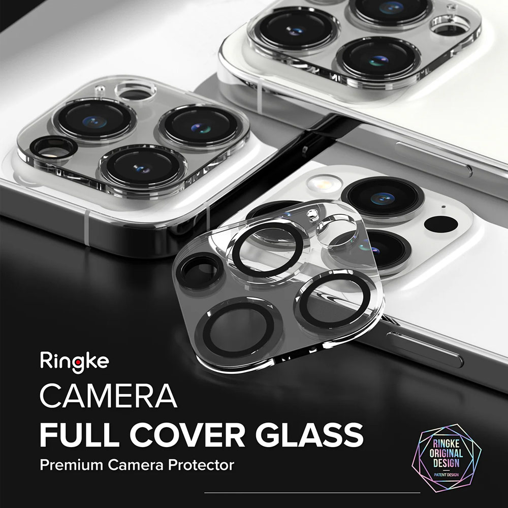 Picture of Apple iPhone 15 Pro 6.1  | Ringke Camera Glass Protector for 15 Pro (Clear)