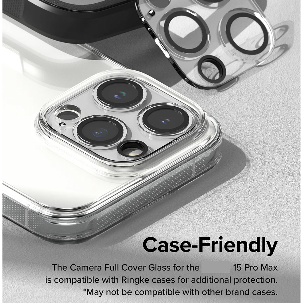 Picture of Apple iPhone 15 Pro Max 6.7  | Ringke Camera Glass Protector for 15 Pro Max Clear)