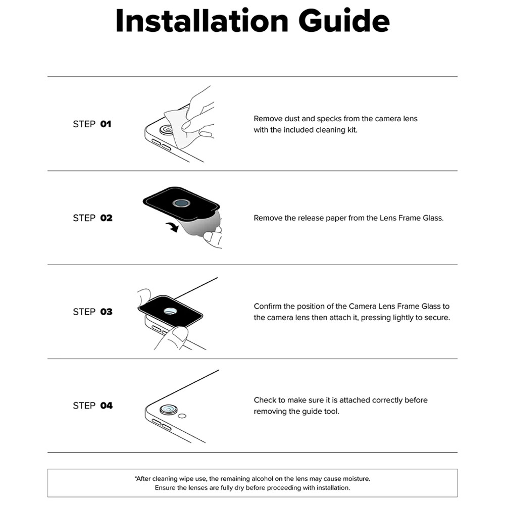 Picture of Apple iPad Air 11 M2 2024  | Ringke Camera Lens Frame Glass Protector with Easy Installation for iPad Air 11 2024 13 M2 (Black)