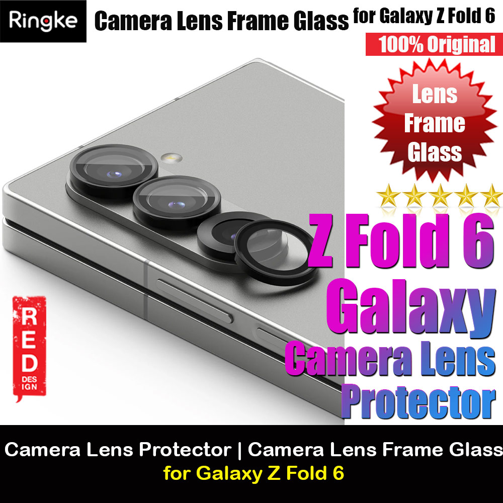 Picture of Ringke Camera Lens Frame Glass Lens Protector for Galaxy Z Fold 6 (Black 2pcs) Samsung Galaxy Z Fold 6- Samsung Galaxy Z Fold 6 Cases, Samsung Galaxy Z Fold 6 Covers, iPad Cases and a wide selection of Samsung Galaxy Z Fold 6 Accessories in Malaysia, Sabah, Sarawak and Singapore 