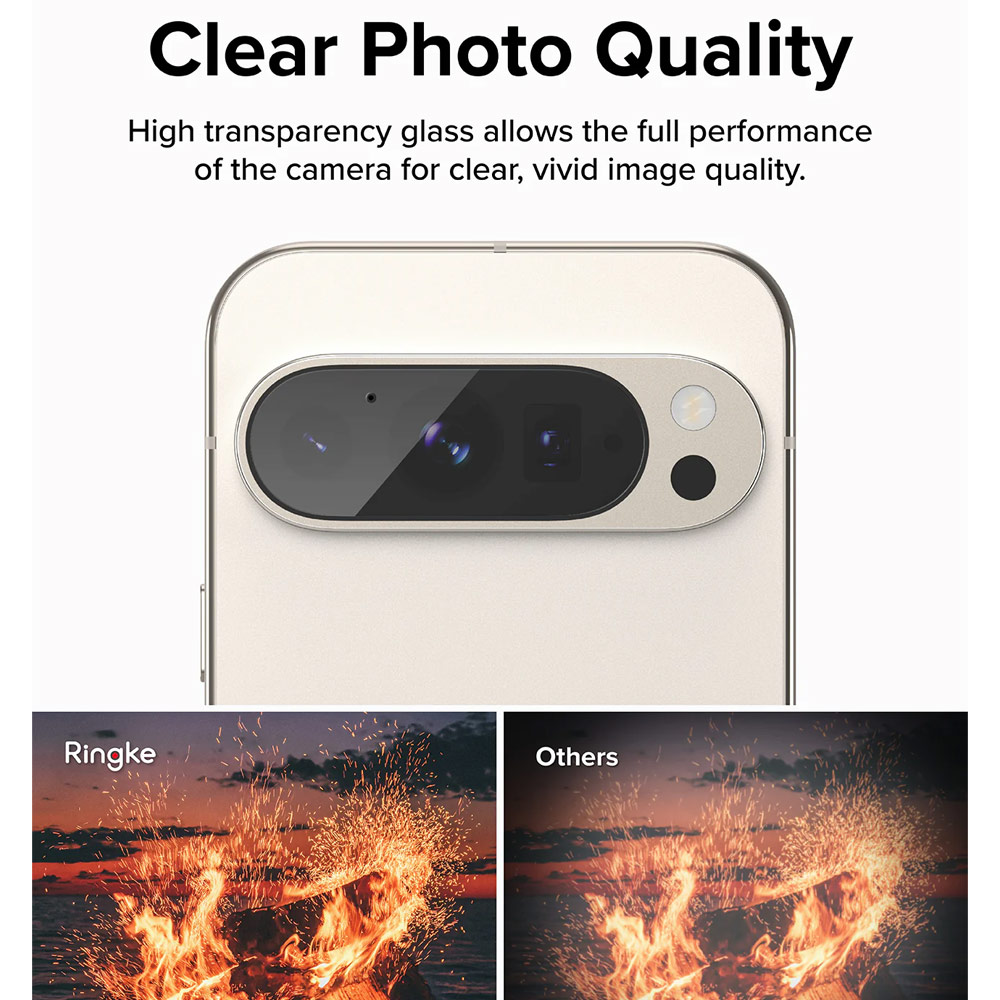 Picture of Google Pixel 9	 Pro  | Ringke Camera Glass Protector for Google Pixel 9 Pro (2pcs)