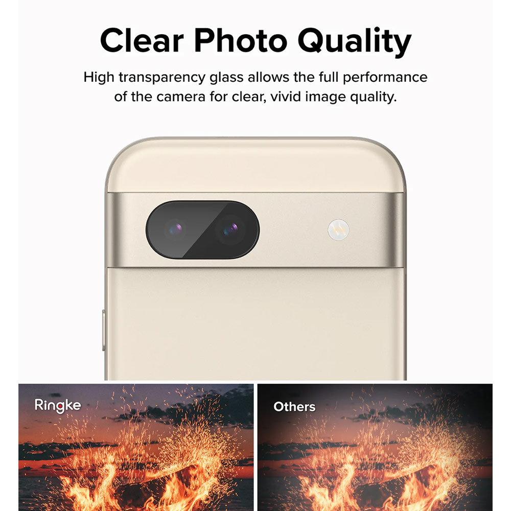 Picture of Google Pixel 8a  | Ringke Camera Lens Protector Glass for Google Pixel 8a (Clear 3pcs Pack)