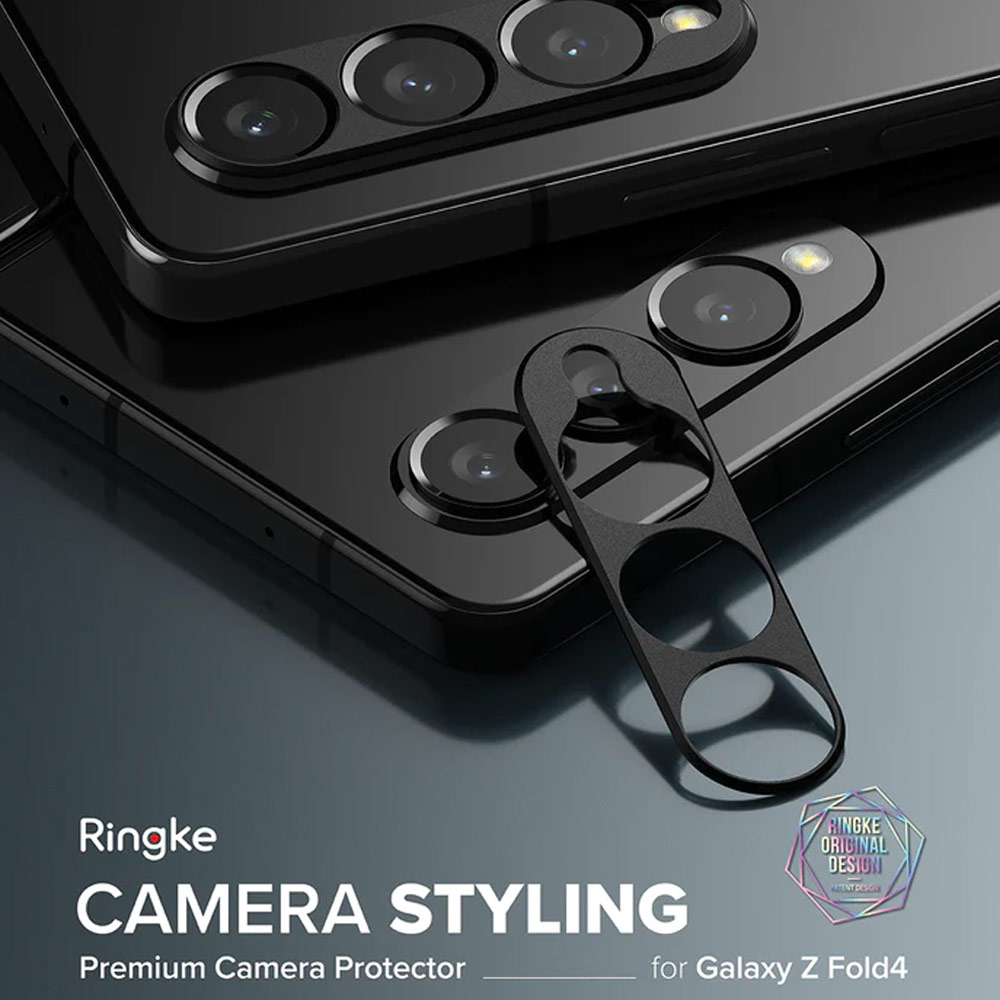 Picture of Samsung Galaxy Z Fold 4  | Ringke Camera Styling Lens Protector for Samsung Galaxy Z Fold 4 (Black)