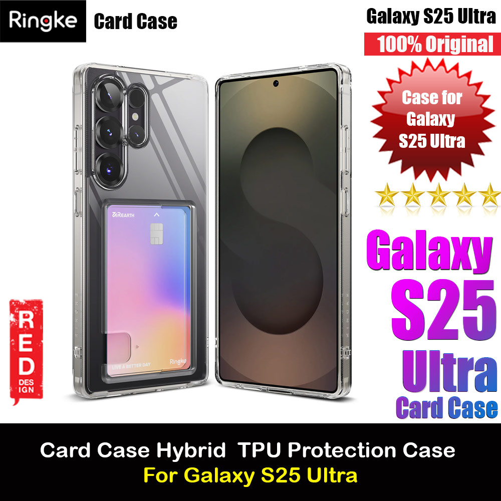 Picture of Ringke Fusion Card Holder Storage Transparent Protection Case for Samsung Galaxy S25 Ultra (Clear) Samsung Galaxy S25 Ultra- Samsung Galaxy S25 Ultra Cases, Samsung Galaxy S25 Ultra Covers, iPad Cases and a wide selection of Samsung Galaxy S25 Ultra Accessories in Malaysia, Sabah, Sarawak and Singapore 