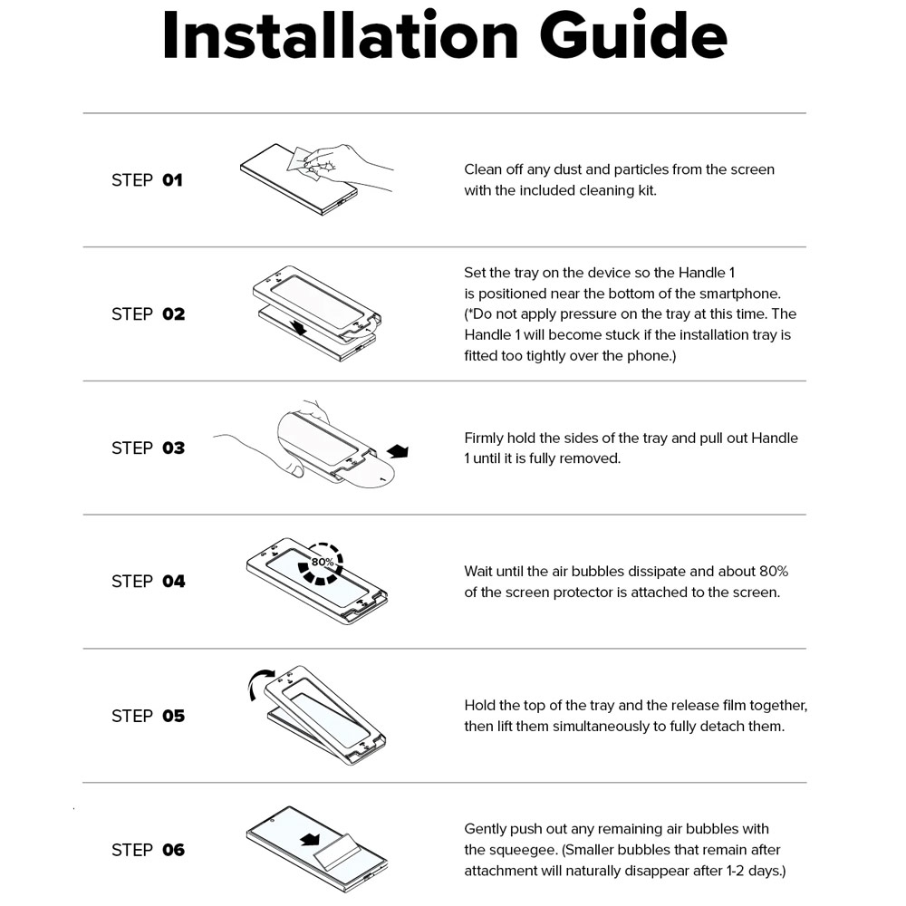 Picture of Samsung Galaxy Z Fold 7 Screen Protector | Ringke Screen Protector Cover Display Easy Slide Tempered Glass for Samsung Galaxy Z Fold 7 (2pcs Pack)