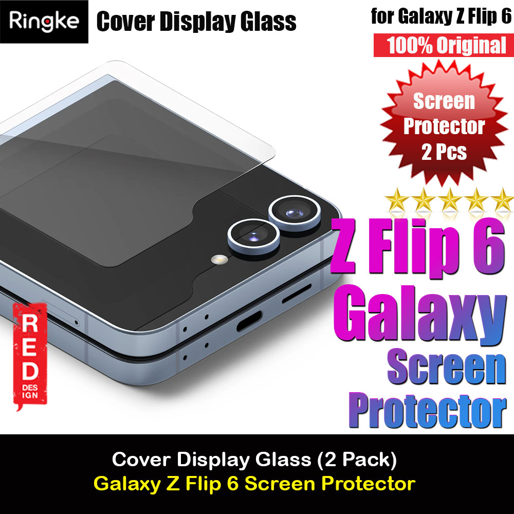 Picture of Ringke Cover Display Glass Screen Protector for Samsung Galaxy Z Flip 6 (2pcs Pack) Samsung Galaxy Z Flip 6- Samsung Galaxy Z Flip 6 Cases, Samsung Galaxy Z Flip 6 Covers, iPad Cases and a wide selection of Samsung Galaxy Z Flip 6 Accessories in Malaysia, Sabah, Sarawak and Singapore 