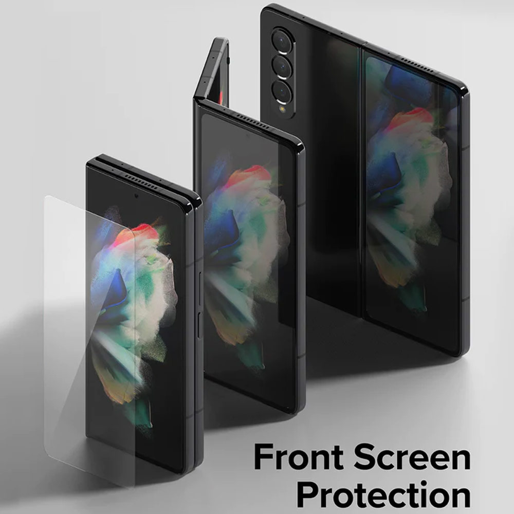 Picture of Samsung Galaxy Z Fold 4 Screen Protector | Ringke Screen Protector Cover Display Glass Tempered Glass for Samsung Galaxy Z Fold 4