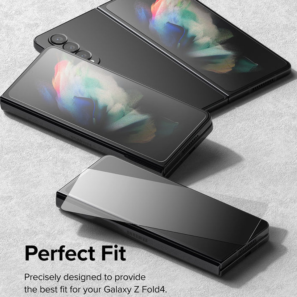 Picture of Samsung Galaxy Z Fold 4 Screen Protector | Ringke Screen Protector Cover Display Glass Tempered Glass for Samsung Galaxy Z Fold 4