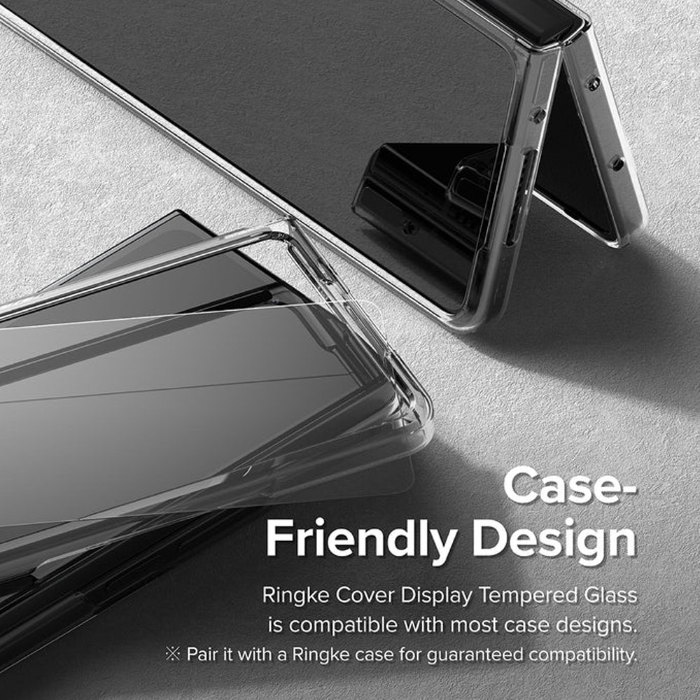 Picture of Samsung Galaxy Z Fold 4 Screen Protector | Ringke Screen Protector Cover Display Glass Tempered Glass for Samsung Galaxy Z Fold 4