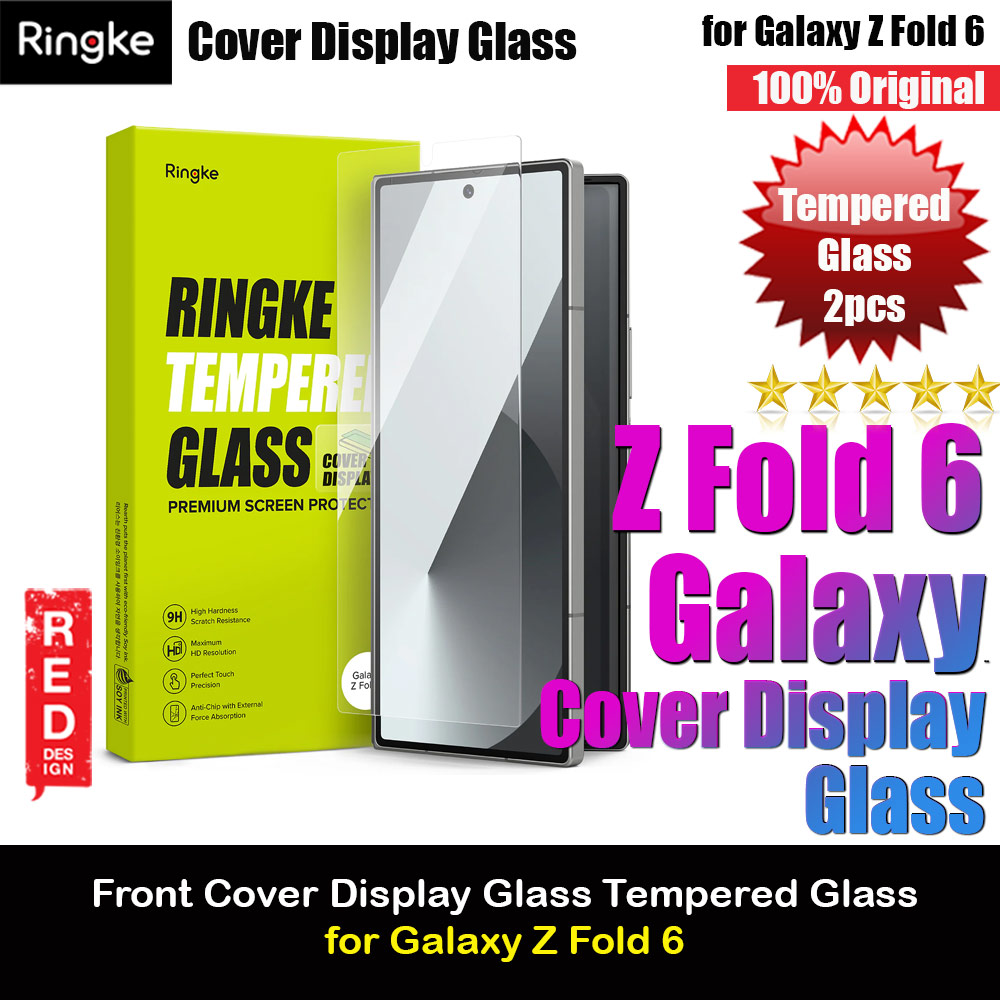 Picture of Ringke Cover Display Glass Screen Protector for Samsung Galaxy Z Fold 6 (2pcs Pack) Samsung Galaxy Z Fold 6- Samsung Galaxy Z Fold 6 Cases, Samsung Galaxy Z Fold 6 Covers, iPad Cases and a wide selection of Samsung Galaxy Z Fold 6 Accessories in Malaysia, Sabah, Sarawak and Singapore 