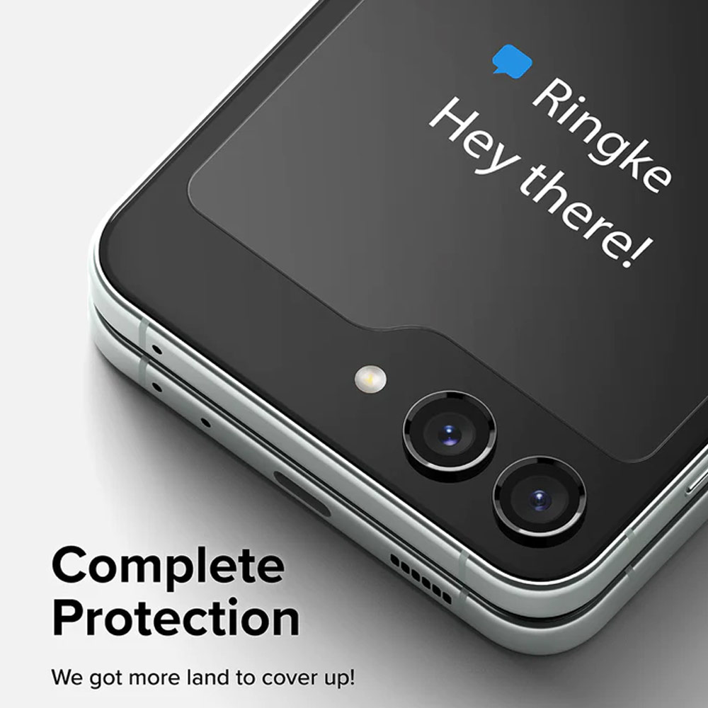 Picture of Samsung Galaxy Z Flip 5  | Ringke Front Cover Display Glass Tempered Glass Protector for Samsung Galaxy Z Flip 5 (2pcs)