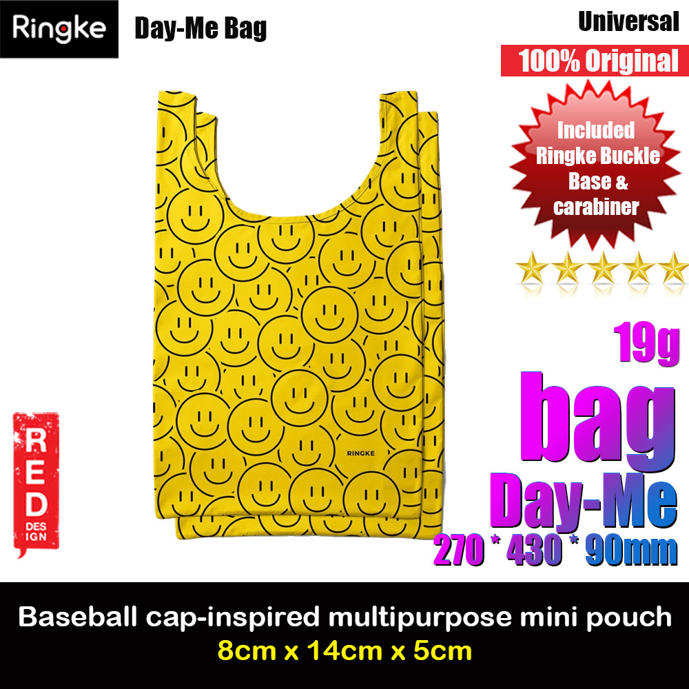 Picture of Ringke Day-Me Nylon Lightweight Easy Folding Hand Carry Bag (Smile) Red Design- Red Design Cases, Red Design Covers, iPad Cases and a wide selection of Red Design Accessories in Malaysia, Sabah, Sarawak and Singapore 