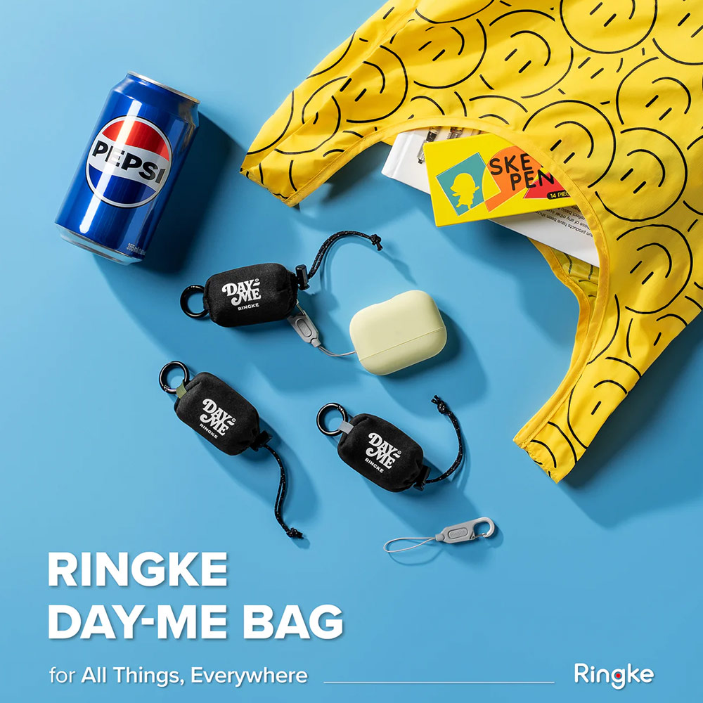 Picture of Ringke Day-Me Nylon Lightweight Easy Folding Hand Carry Bag (Smile)