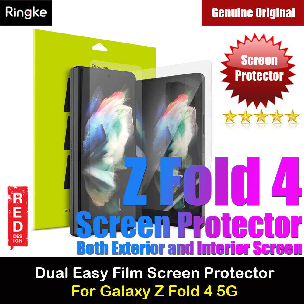 Picture of Ringke Screen Protector Dual Easy Film Exterior and Interior Screen Protector for Samsung Galaxy Z Fold 4 Samsung Galaxy Z Fold 4- Samsung Galaxy Z Fold 4 Cases, Samsung Galaxy Z Fold 4 Covers, iPad Cases and a wide selection of Samsung Galaxy Z Fold 4 Accessories in Malaysia, Sabah, Sarawak and Singapore 