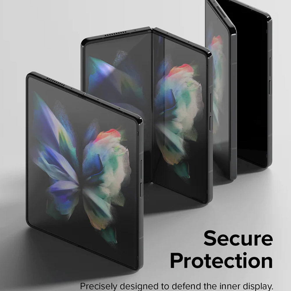 Picture of Samsung Galaxy Z Fold 4 Screen Protector | Ringke Screen Protector Dual Easy Film Exterior and Interior Screen Protector for Samsung Galaxy Z Fold 4