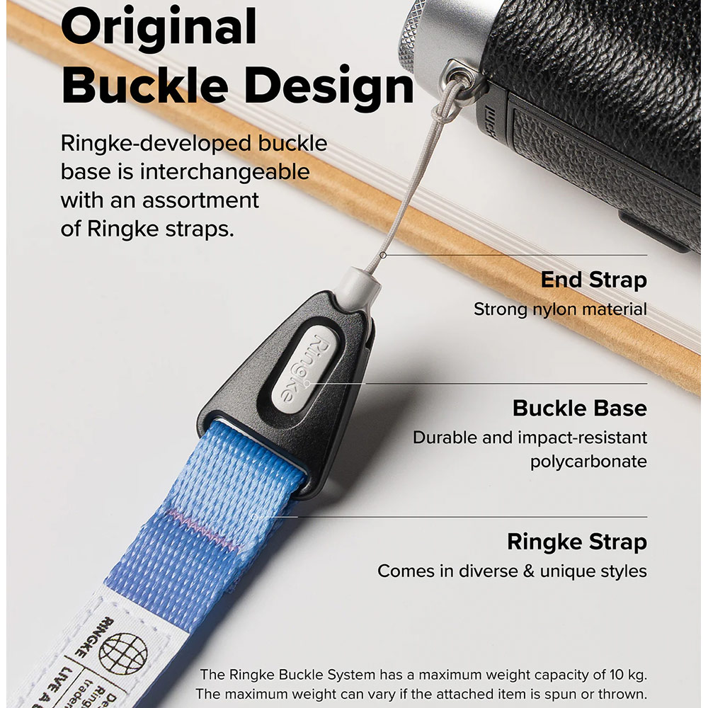 Picture of Ringke High density polyester Dual Hand Strap for Perfect for daily use traveling hiking smartphone Jisulife Portable Handheld Fan Strap (Aurora)