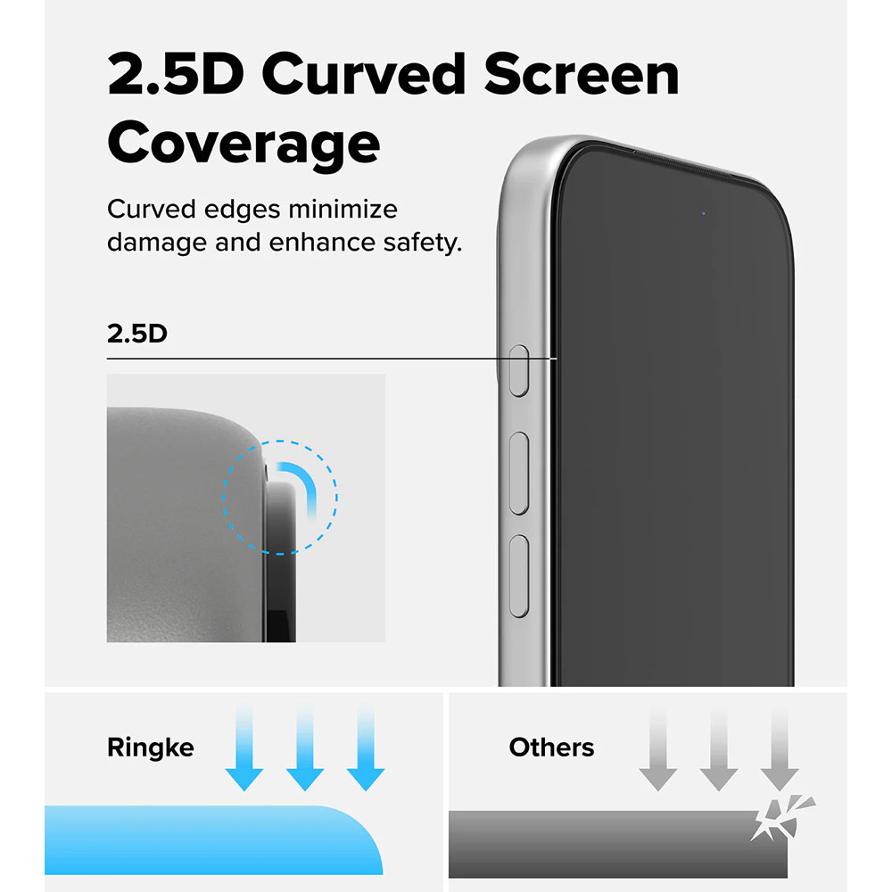 Picture of Apple iPhone 17 Pro Max 6.9 Screen Protector | Ringke Easy Slide Tempered Glass Screen Protector for iPhone 17 Pro Max 6.9 (Anti Reflection)