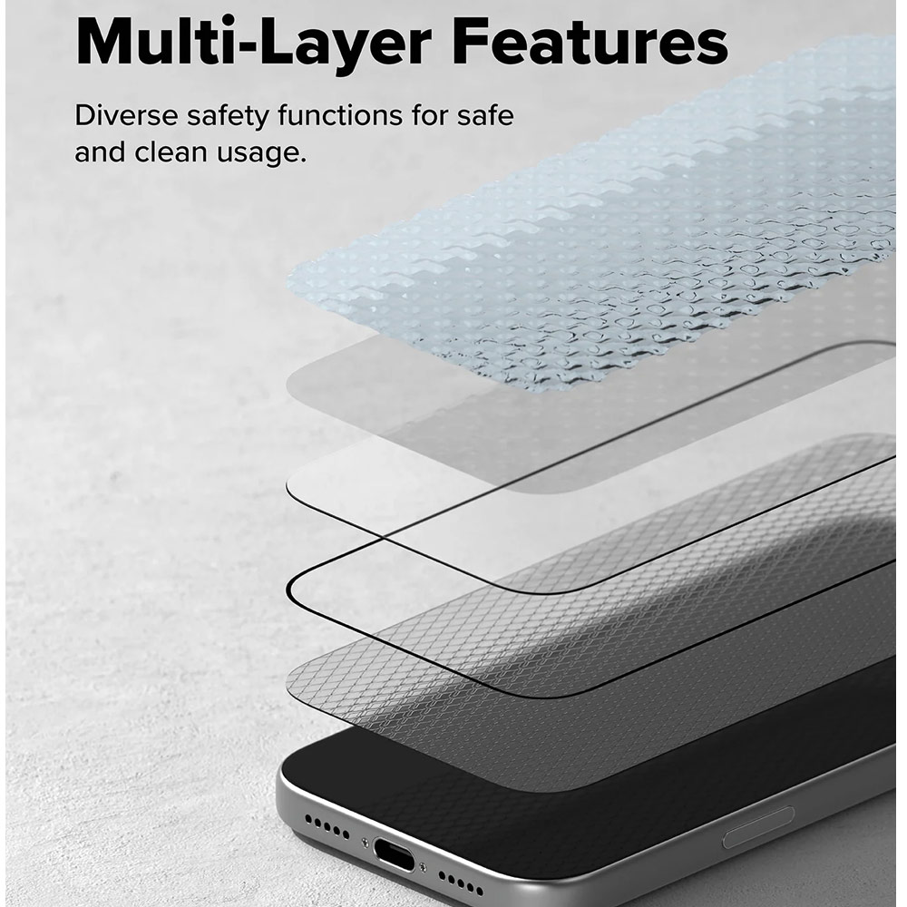 Picture of Apple iPhone 17 Pro Max 6.9 Screen Protector | Ringke Easy Slide Tempered Glass Screen Protector for iPhone 17 Pro Max 6.9 (Anti Reflection)