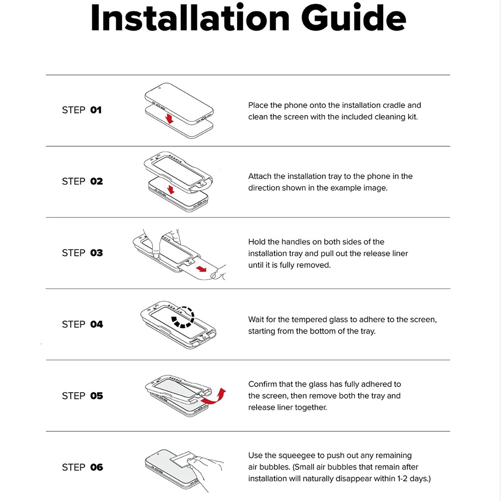 Picture of Apple iPhone 17 Pro Max 6.9 Screen Protector | Ringke Easy Slide Tempered Glass Screen Protector for iPhone 17 Pro Max 6.9 (Anti Reflection)