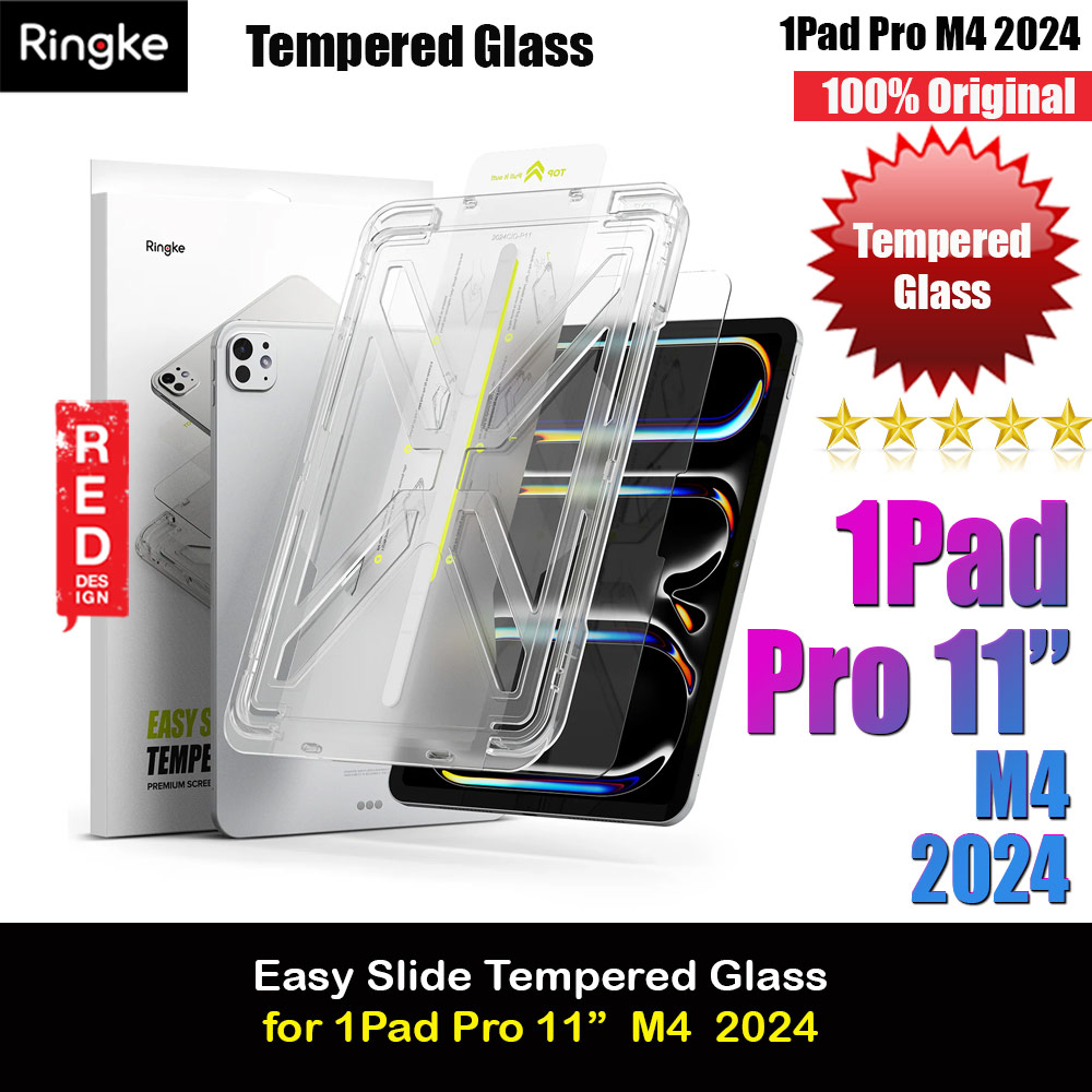 Picture of Ringke Easy Slide Tempered Glass Screen Protector for iPad Pro 11" M4 7th Gen 2024 (Clear) Apple iPad Pro 11 M4 2024- Apple iPad Pro 11 M4 2024 Cases, Apple iPad Pro 11 M4 2024 Covers, iPad Cases and a wide selection of Apple iPad Pro 11 M4 2024 Accessories in Malaysia, Sabah, Sarawak and Singapore 