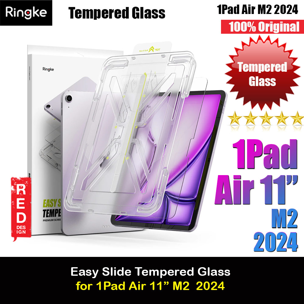 Picture of Ringke Easy Slide Tempered Glass Screen Protector for iPad Air 11" M2 6th Gen 2024 (Clear) Apple iPad Air 11 M2 2024- Apple iPad Air 11 M2 2024 Cases, Apple iPad Air 11 M2 2024 Covers, iPad Cases and a wide selection of Apple iPad Air 11 M2 2024 Accessories in Malaysia, Sabah, Sarawak and Singapore 