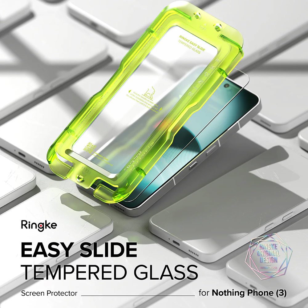 Picture of Nothing Phone 3  | Ringke Camera Lens Frame Glass Protector with Easy Installation for Nothing Phone3 (Black)