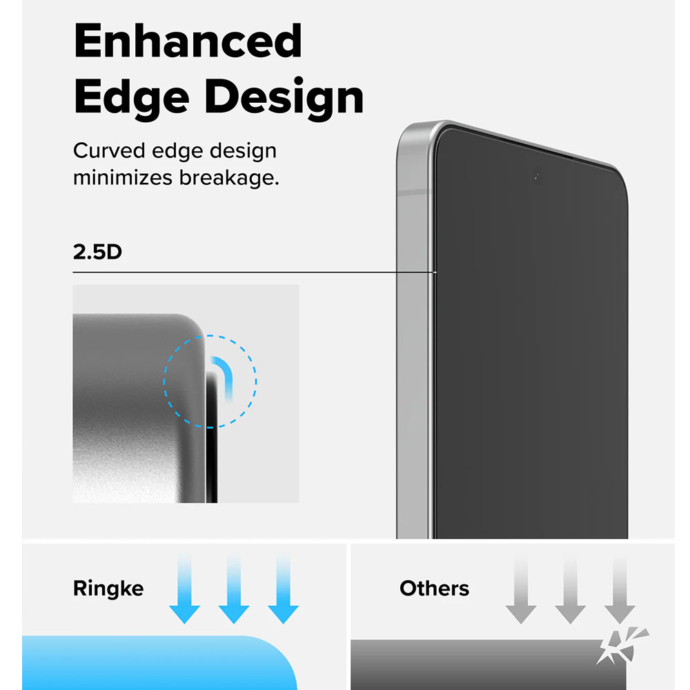 Picture of Samsung Galaxy S26 Screen Protector | Ringke Easy Slide Tempered Glass Screen Protector for Samsung Galaxy S26(Clear) 2pcs