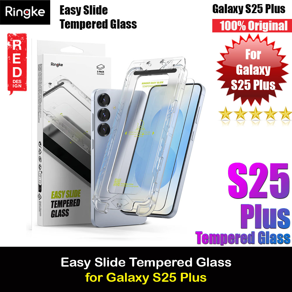 Picture of Ringke Easy Slide Tempered Glass Screen Protector for Samsung Galaxy S25 Plus (Clear) 2pcs Samsung Galaxy S25 Plus- Samsung Galaxy S25 Plus Cases, Samsung Galaxy S25 Plus Covers, iPad Cases and a wide selection of Samsung Galaxy S25 Plus Accessories in Malaysia, Sabah, Sarawak and Singapore 