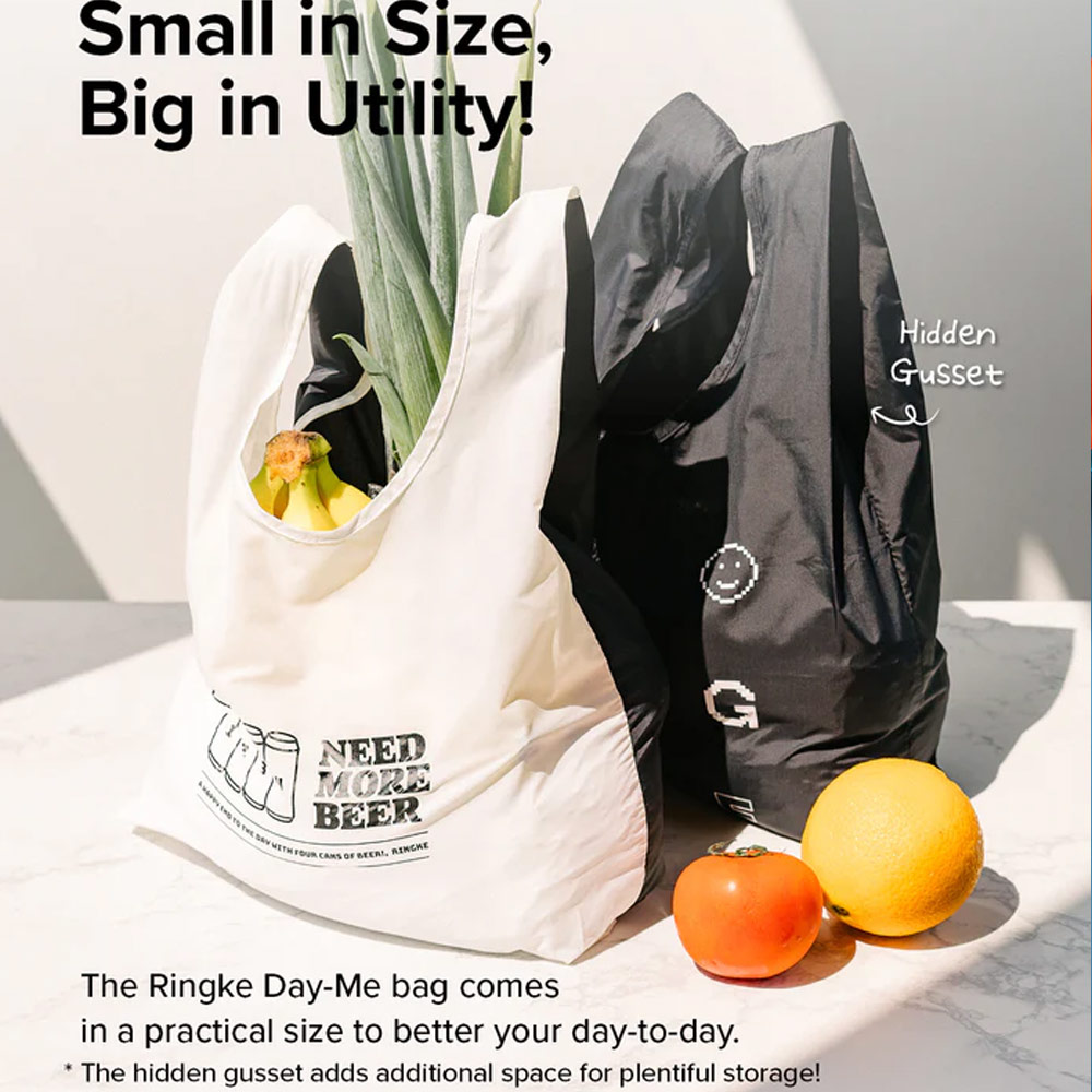 Picture of Ringke Day-Me Nylon Lightweight Easy Folding Hand Carry Bag (Pixel)