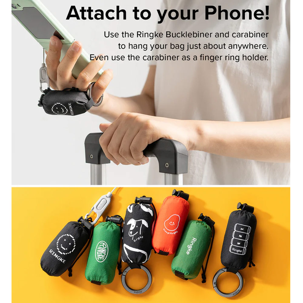 Picture of Ringke Day-Me Nylon Lightweight Easy Folding Hand Carry Bag (Pixel)