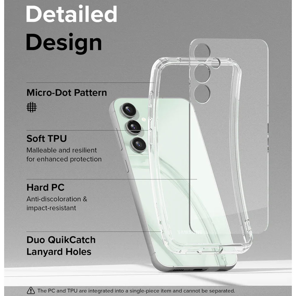 Picture of Samsung Galaxy S23 FE Case | Ringke Fusion Drop Protection Case for Galaxy S23 FE (Matte Clear)