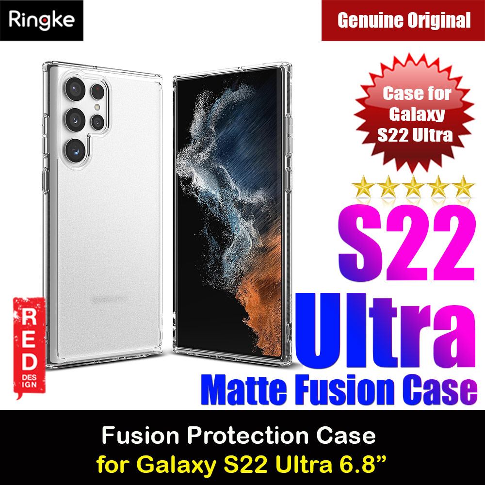 Picture of Ringke Fusion Protection Case for Samsung Galaxy S22 Ultra 6.8 (Matte Clear) Samsung Galaxy S22 Ultra 5G 6.8- Samsung Galaxy S22 Ultra 5G 6.8 Cases, Samsung Galaxy S22 Ultra 5G 6.8 Covers, iPad Cases and a wide selection of Samsung Galaxy S22 Ultra 5G 6.8 Accessories in Malaysia, Sabah, Sarawak and Singapore 