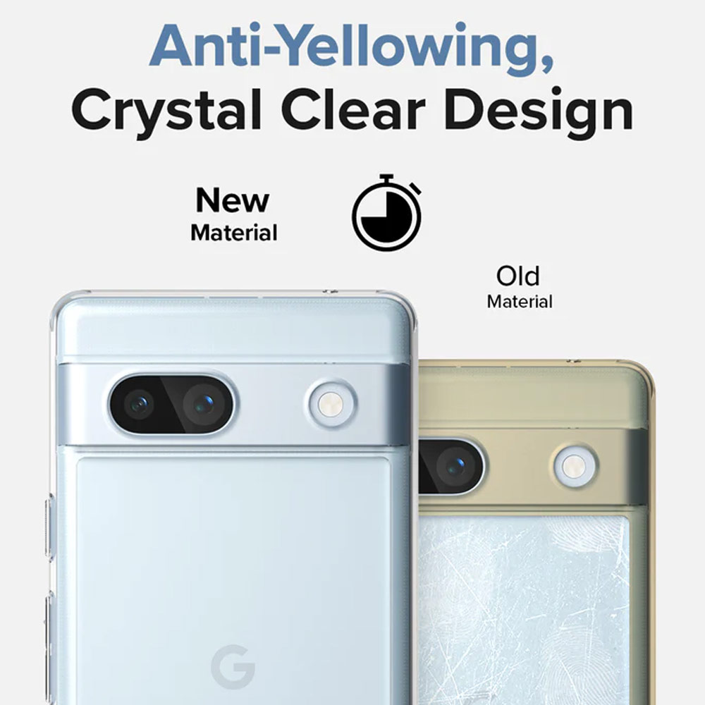 Picture of Google Pixel 7a  | Ringke Fusion Hybrid Clear Protection for Google Pixel 7a (Clear)
